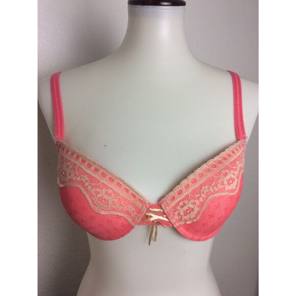 Oh La La Cheri Lingerie Pushup Bra Floral Lace - Picture 1 of 9